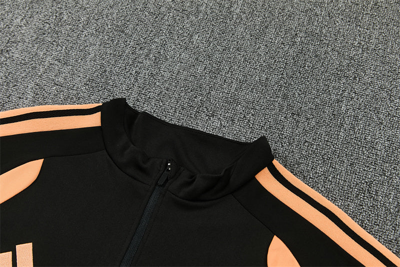 Arsenal 26/27 Black with Orange Training Tracksuit Set