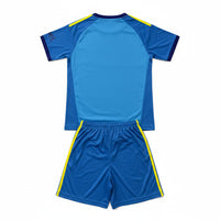 Arsenal 26/27 Blue/Yellow Goalkeeper Kids Jersey Set