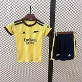 Arsenal 26/27 Classic Yellow/Blue Trim 3rd Away Kids Jersey Set