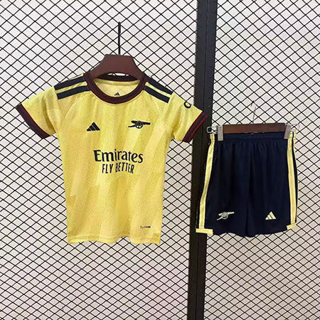 Arsenal 26/27 Classic Yellow/Blue Trim 3rd Away Kids Jersey Set