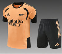 Arsenal 26/27 Dusky Orange/Black Training Kids Jersey Set