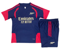 Arsenal 26/27 Navy Blue/Red Training Kids Jersey Set