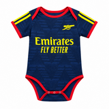 Arsenal 26/27 Navy Blue/Yellow Away Baby Bodysuit Jersey