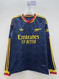 Arsenal 26/27 Navy Blue/Yellow Away Long Sleeve Jersey