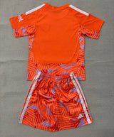 Arsenal 26/27 Orange/Distinct Blue Goalkeeper Kids Jersey Set