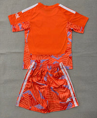 Arsenal 26/27 Orange/Distinct Blue Goalkeeper Kids Jersey Set