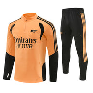 Arsenal 26/27 Orange with Black Training Tracksuit Set