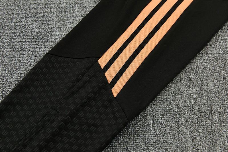 Arsenal 26/27 Orange with Black Training Tracksuit Set
