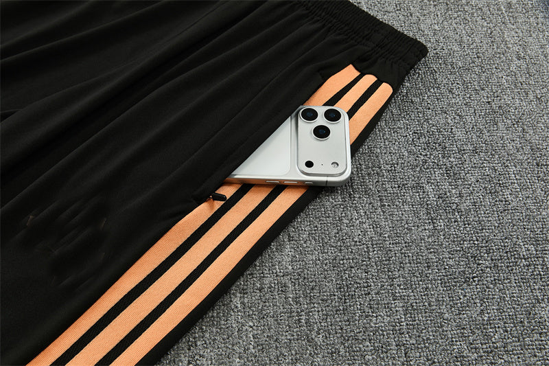 Arsenal 26/27 Orange with Black Training Tracksuit Set