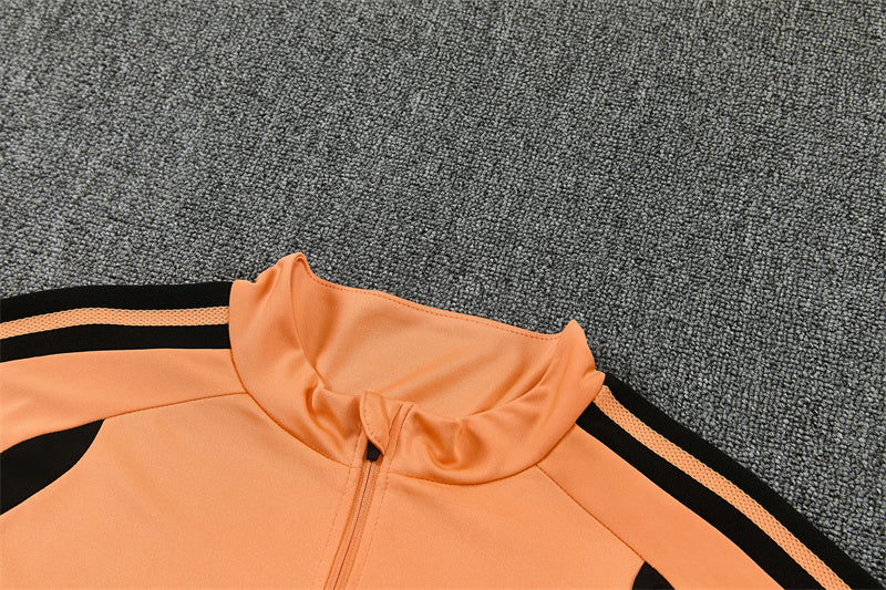 Arsenal 26/27 Orange with Black Training Tracksuit Set