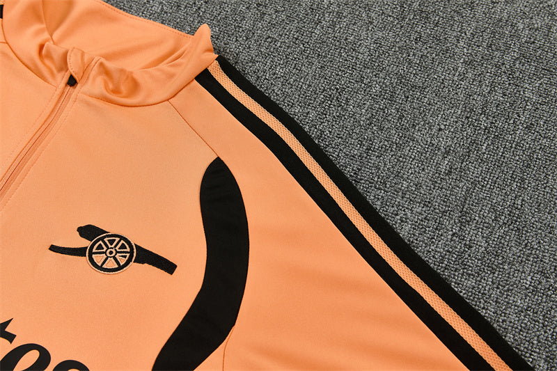 Arsenal 26/27 Orange with Black Training Tracksuit Set