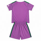 Arsenal 26/27 Purple/White/Green Trim Goalkeeper Kids Jersey Set