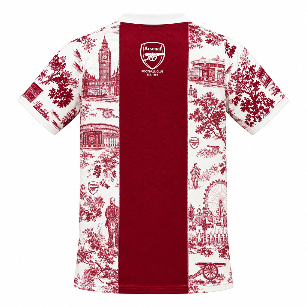 Arsenal 26/27 Red and White Polo Jersey