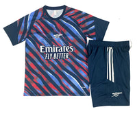 Arsenal 26/27 Red/Blue and White Camo Training Kids Jersey Set