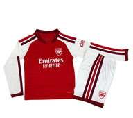 Arsenal 26/27 Red/White Home Long Sleeve Kids Jersey Set