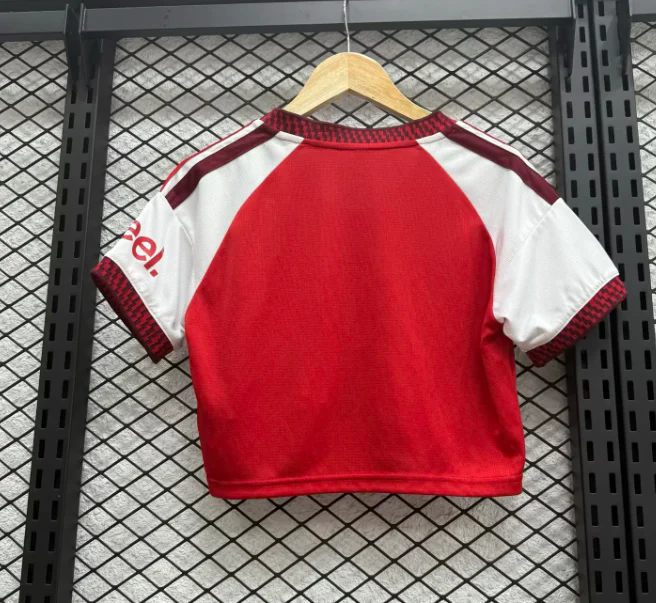 Arsenal 26/27 Red/White Home Women Cropped Jersey