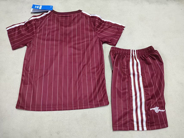 Arsenal 26/27 Red/White Pinstripe Kids Jersey Set
