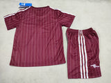 Arsenal 26/27 Red/White Pinstripe Kids Jersey Set