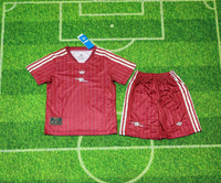 Arsenal 26/27 Red/White Pinstripe Kids Jersey Set