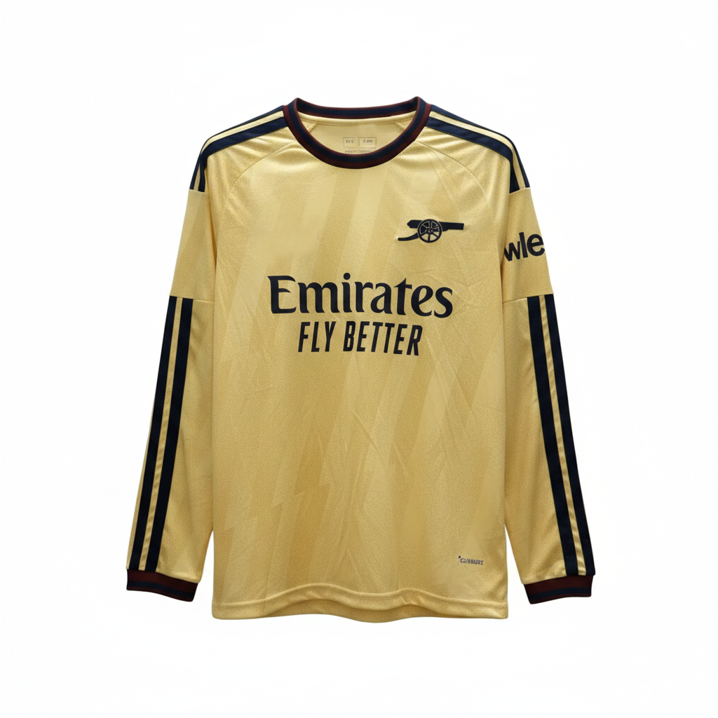 Arsenal 26/27 Yellow/Black Third Long Sleeves Jersey