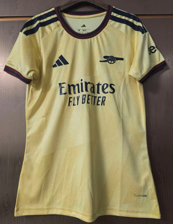 Arsenal 26/27 Yellow/Dark Blue Trim Away Women Jersey