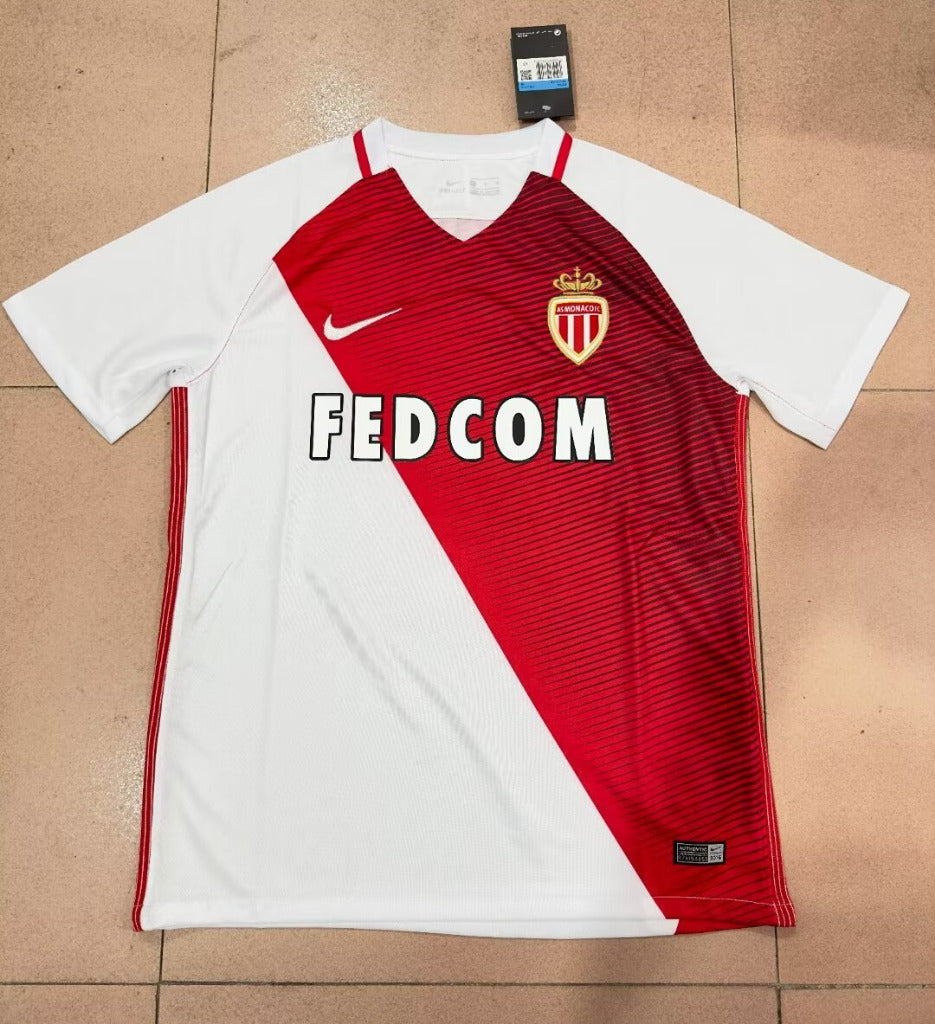 AS Monaco 2016/17 Vintage Retro Home League Board Jersey - Concept Kits