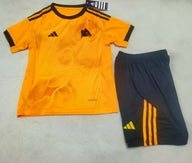 AS Roma 25/26 Orange Away Kids Jersey Set