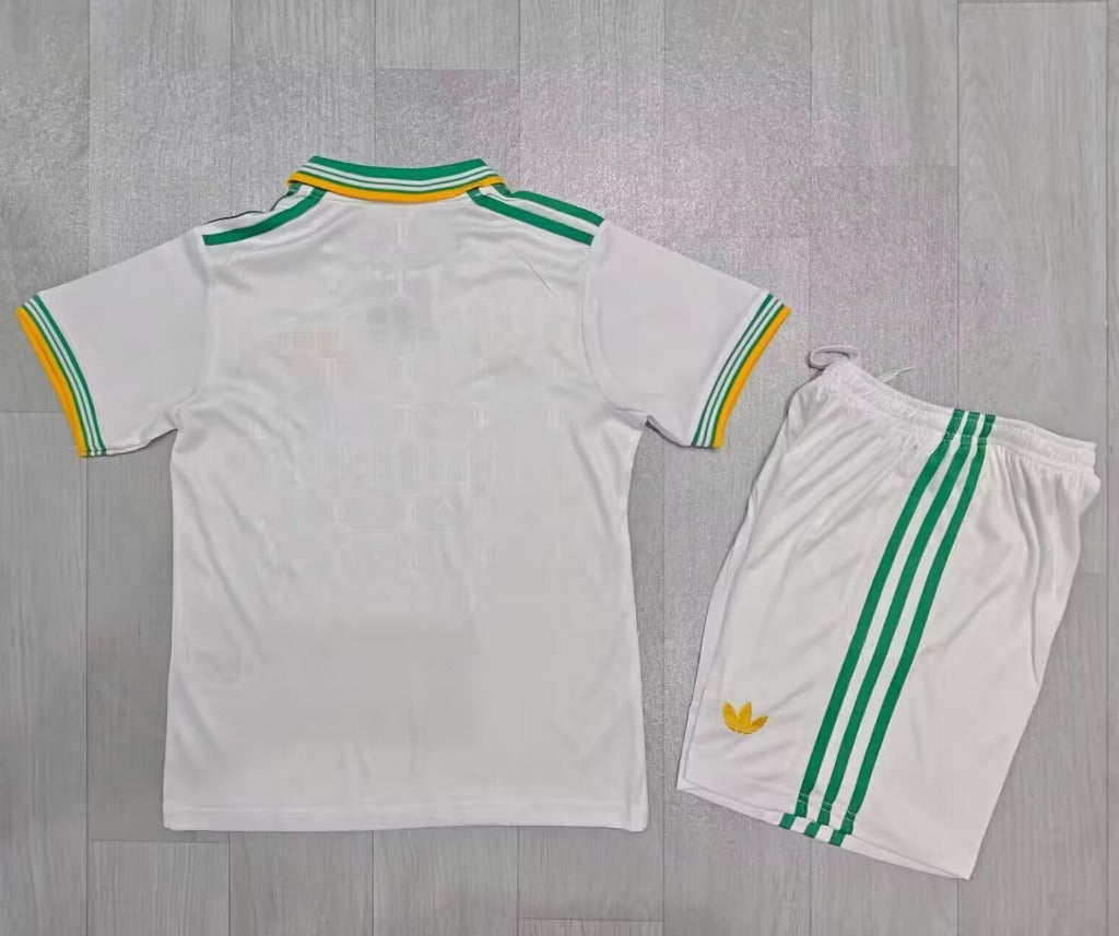 AS Roma 25/26 White/Green Third Kids Jersey Set