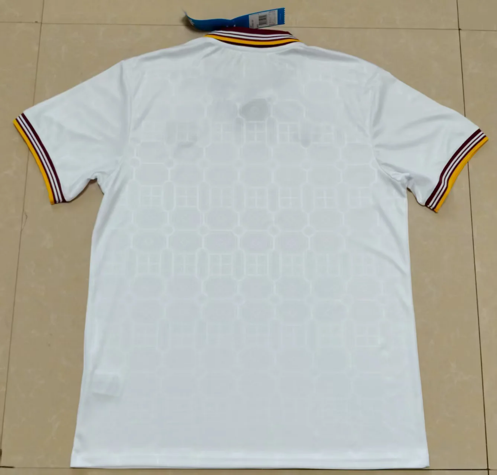 AS Roma 25/26 White Red Collar Jersey