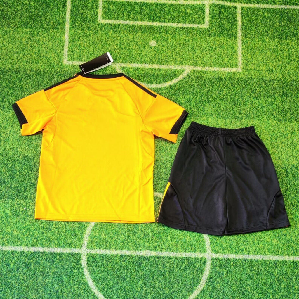 AS Roma 25/26 Yellow Away Kids Jersey Set