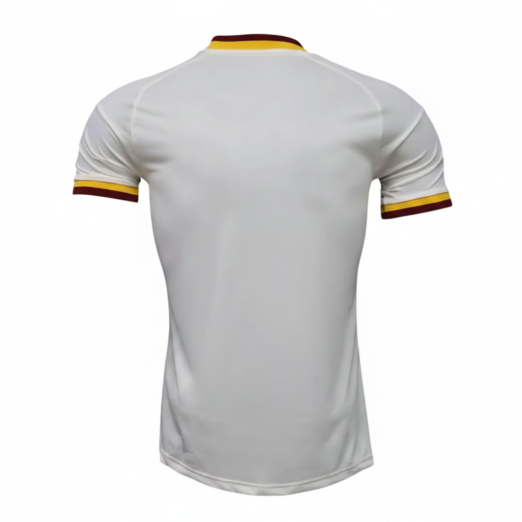 AS Roma 26/27 White/Gold/Maroon 3 Stripes Away Player Version Jersey