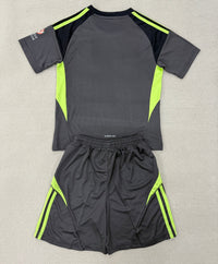 Aston Villa 25/26 Black Goalkeeper Kids Jersey Set