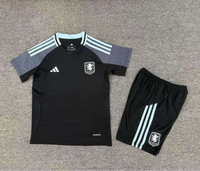 Aston Villa 25/26 Black/Gray Away Kids Kit