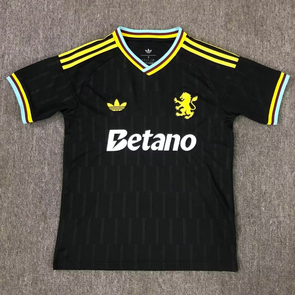 Aston Villa 25/26 Black/Yellow Away Jersey