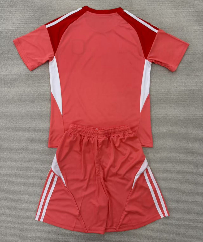 Aston Villa 25/26 Goalkeeper Kids Red Jersey Set