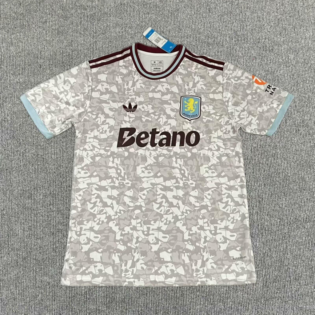 Aston Villa 25/26 Grey Third Jersey
