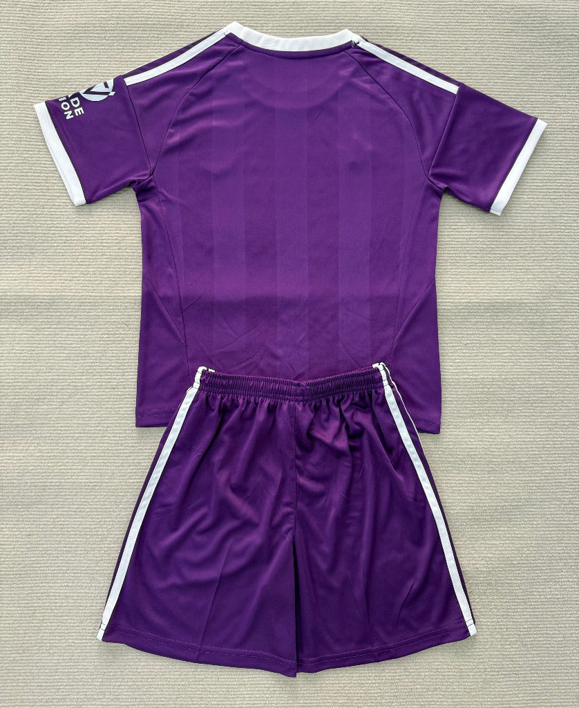 Aston Villa 25/26 Purple Goalkeeper Kids Jersey Set