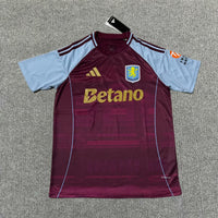 Aston Villa 25/26 Red/Blue Home Player Jersey