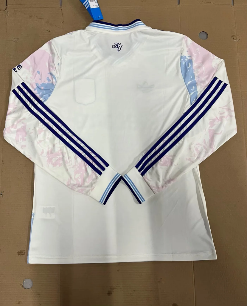 Aston Villa 25/26 White/Blue Third Away Long Sleeve Jersey