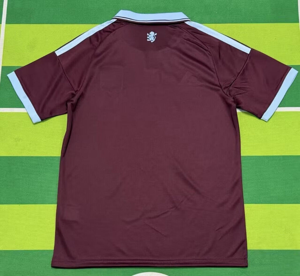 Aston Villa 26/27 Burgundy Light Blue 3 Stripes Jersey