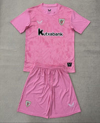 Athletic Bilbao 25/26 Pink Goalkeeper Kids Jersey Set