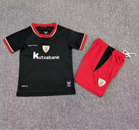 Athletic Bilbao 26/27 Black/Red Away Kids Jersey Set