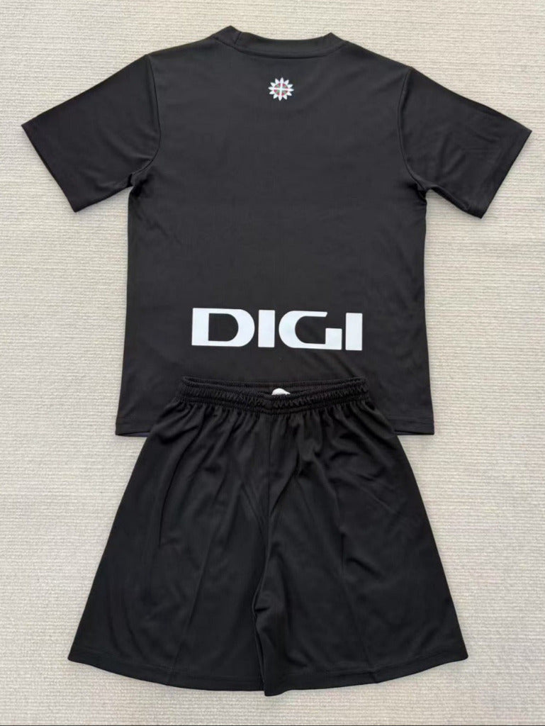 Athletic Club 25/26 Bilbao Black Kids Goalkeeper Kit - Concept Kits