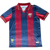 Atlante 26/27 Blue/Red Vertical Stripes Home Jersey