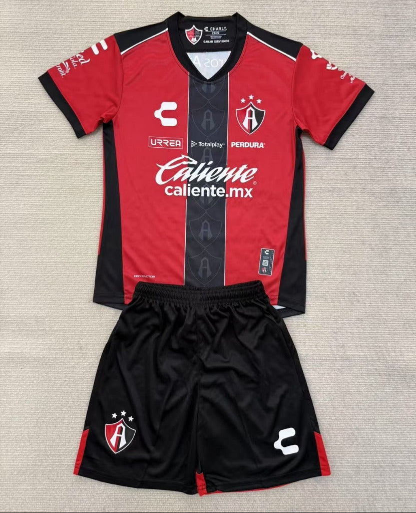 Atlas 25/26 Black/Red Home Kids Jersey Set