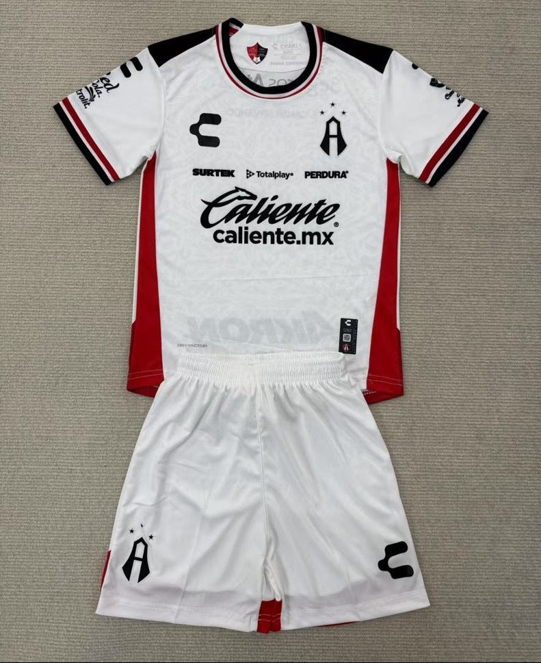 Atlas 25/26 White/Black/Red Away Kids Jersey Set