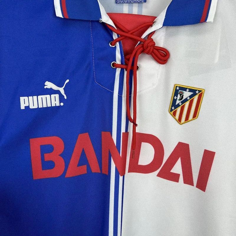 Atletico de Madrid 1996/97 Retro Blue/White Third Jersey