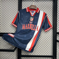Atletico de Madrid 1998/99 Retro Blue/Orange Away Jersey