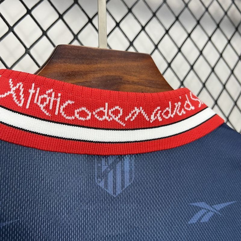 Atletico de Madrid 1998/99 Retro Blue/Orange Away Jersey