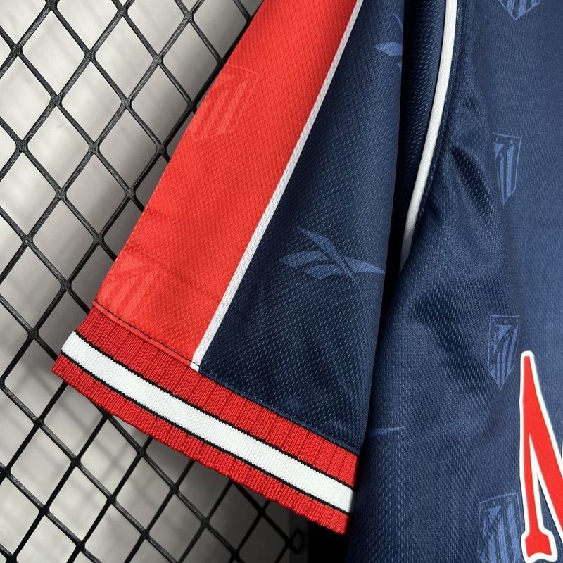 Atletico de Madrid 1998/99 Retro Blue/Orange Away Jersey
